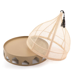 Linen cover with metal base - CASCADES