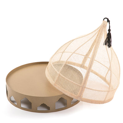 Linen cover with metal base - CASCADES