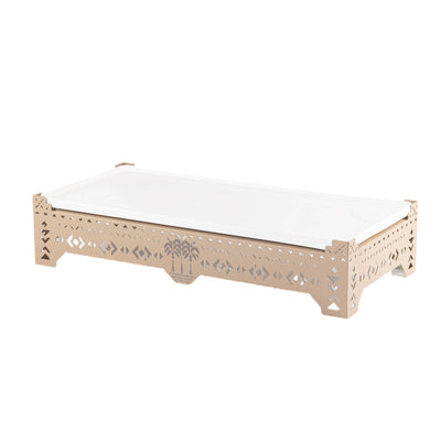 Stylish rectangular ceramic serving plate - Large size