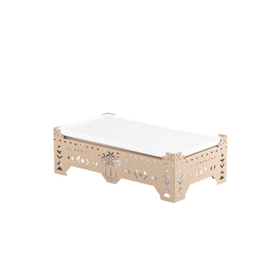 Stylish rectangular ceramic serving plate - small size