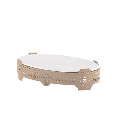 Stylish oval Ceramic serving plate - Medium size