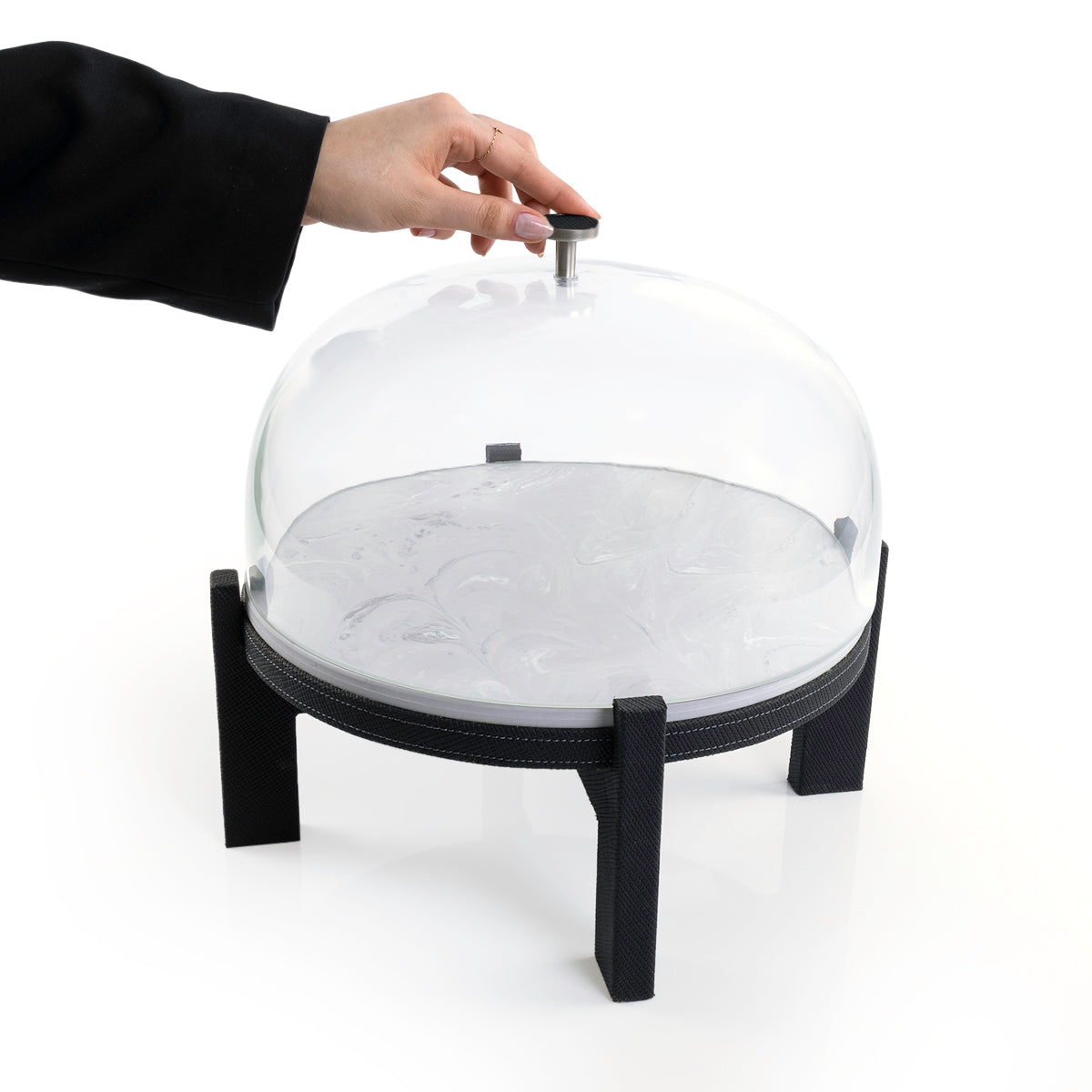 ستاند رخام مع قاعدة جلد