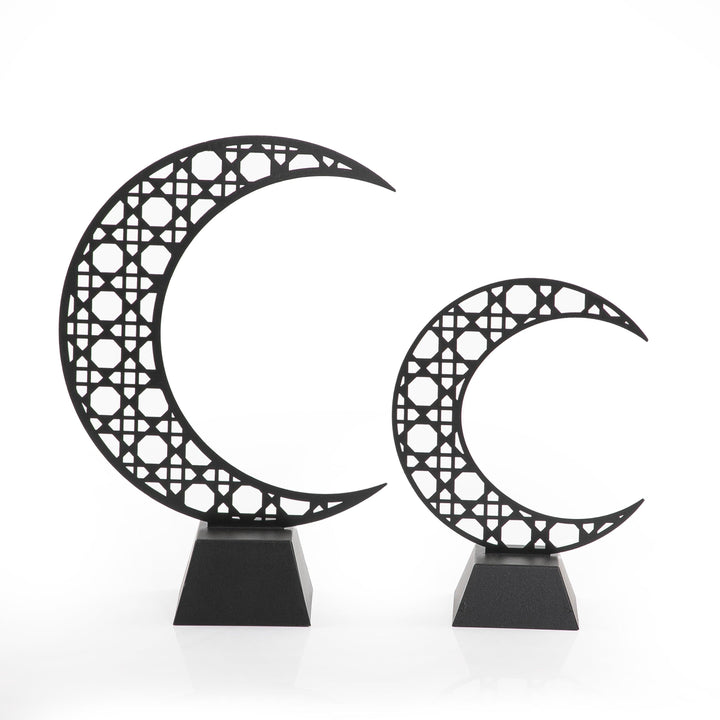 Set of 2 crescent moon metal stand - CASCADES