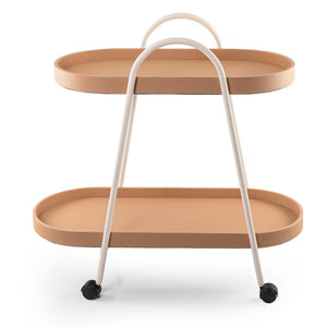 Metal and leather trolly - CASCADES