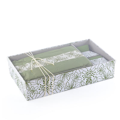 Prayer set box with acrylic cover - green