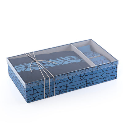 Prayer set box with acrylic cover - blue