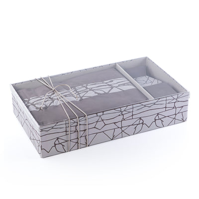 Prayer set box with acrylic cover - grey
