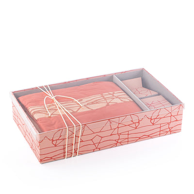 Prayer set box with acrylic cover - pink