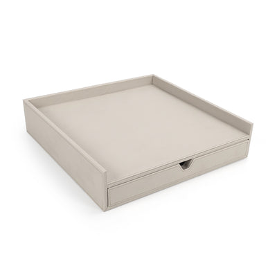 ركنة القهوة جلد - بيج غامق