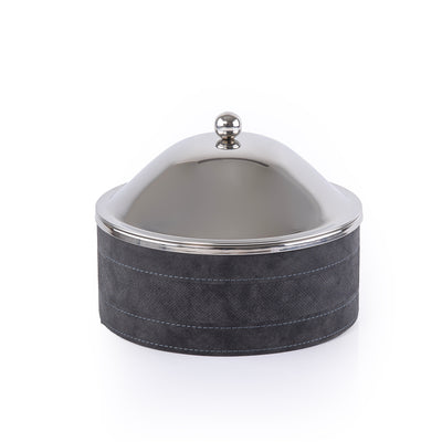 حافظ حرارة الطعام الجلد صغير - أسود