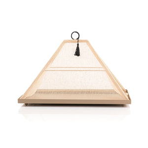 Foldable rattan cover with metal tray - CASCADES