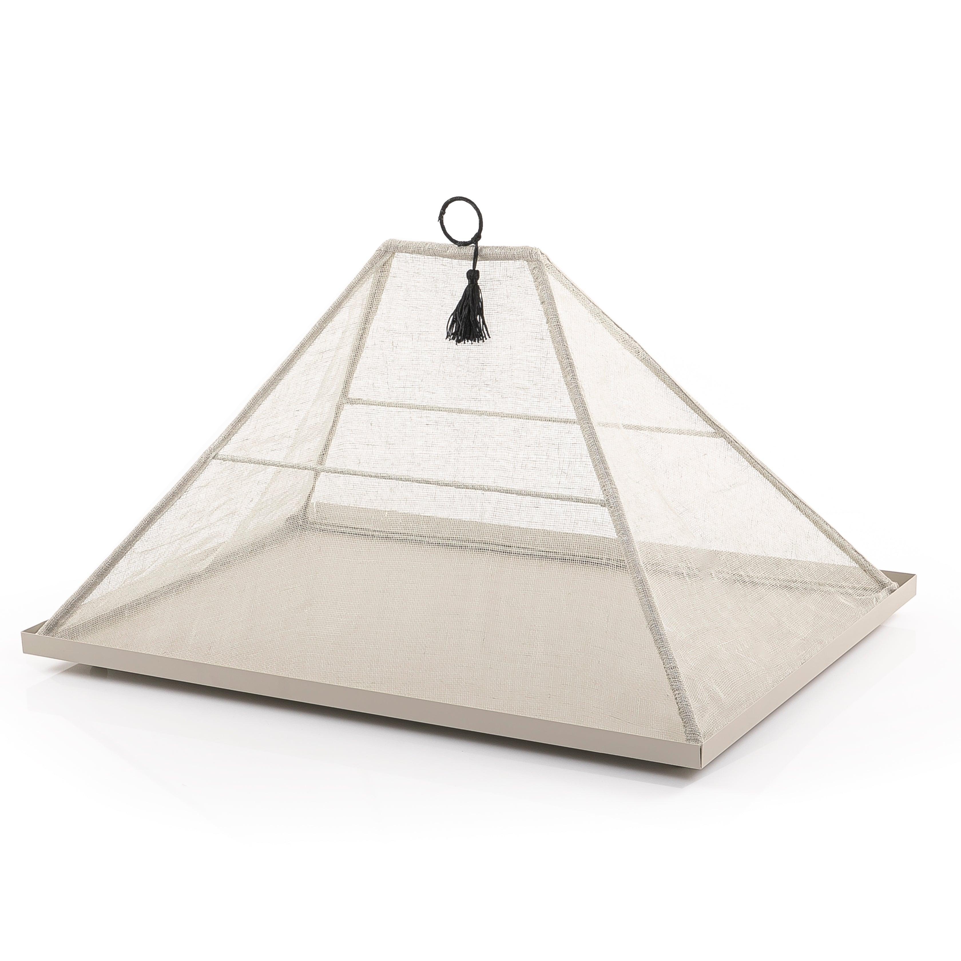 Foldable rattan cover with metal tray - CASCADES
