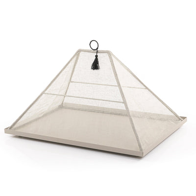 Foldable rattan cover with metal tray - CASCADES