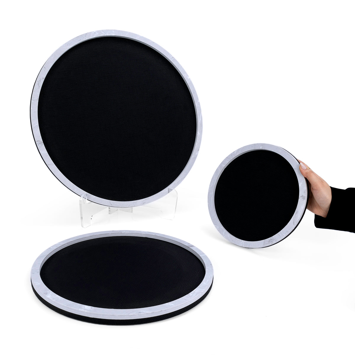  طقم 3 صواني جلد 