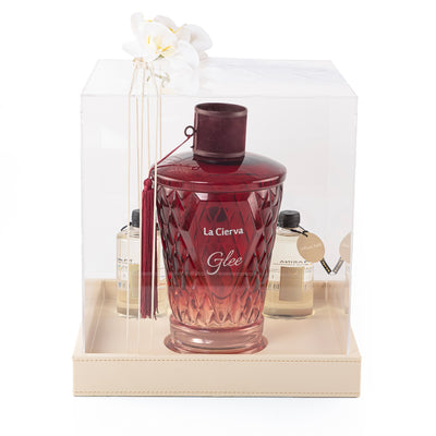 موزع عطر Bliss بحجم 3000 مل مع 3 زجاجات قابلة لأعادة التعبئة مع بوكس اكليريك