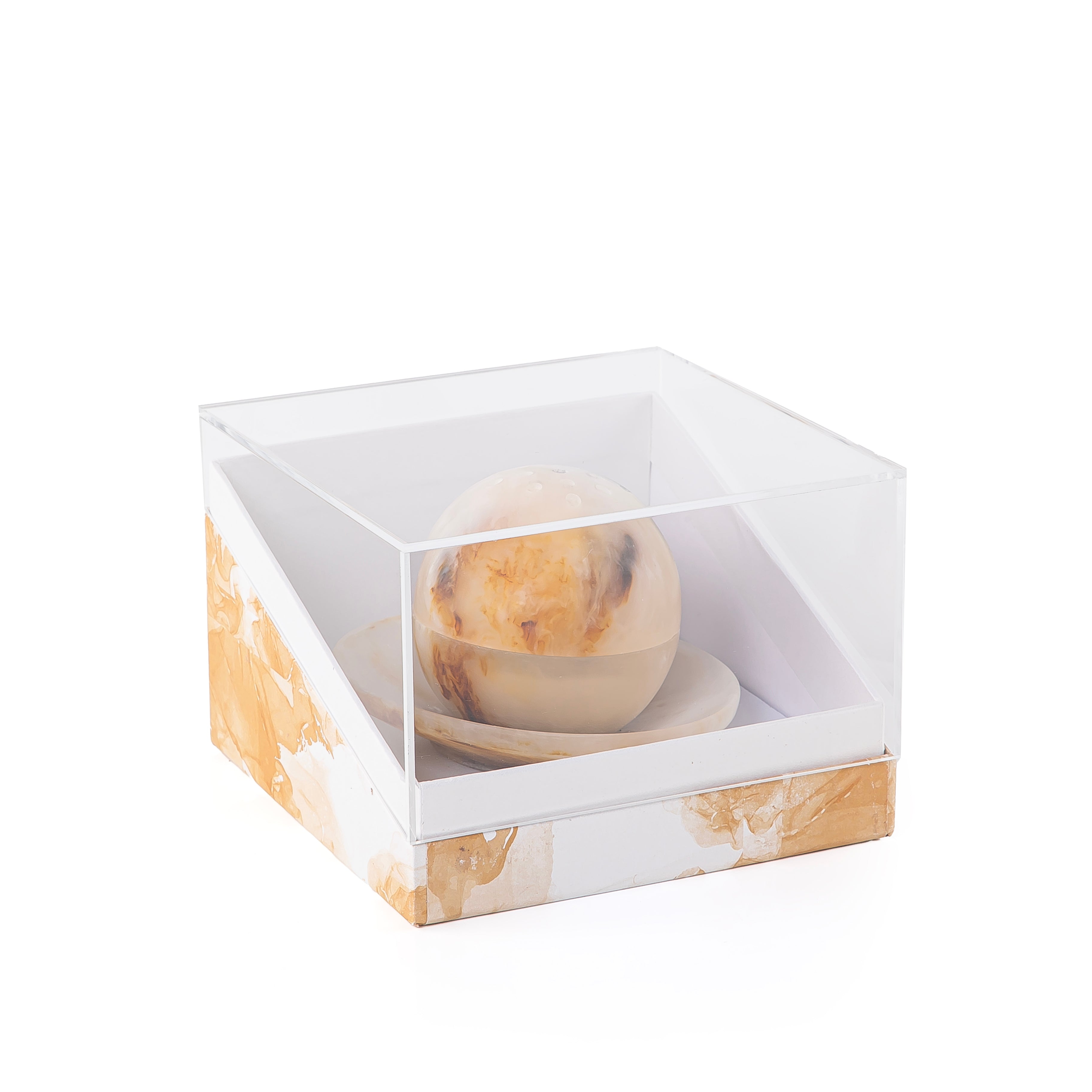 Resin mabkhar with aclyric gift box