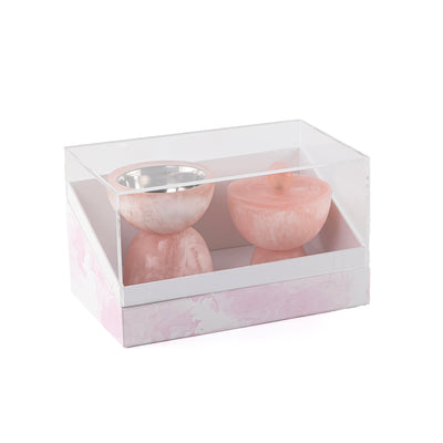 Set of resin mabkhar with aclyric gift box