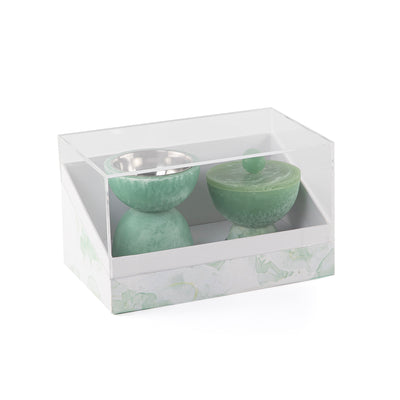 Set of resin mabkhar with aclyric gift box