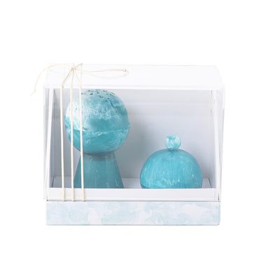 Set of resin mabkhar with aclyric gift box