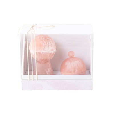 Set of resin mabkhar with aclyric gift box