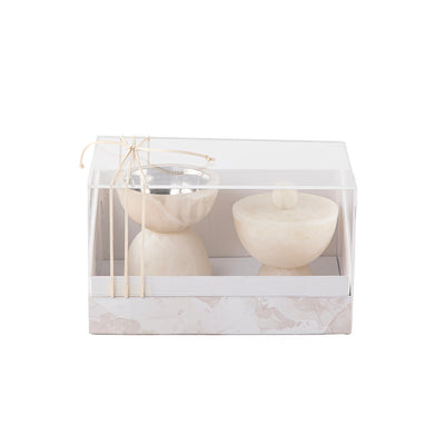 Set of resin mabkhar with aclyric gift box