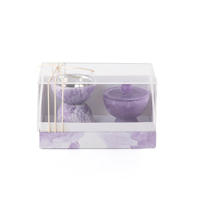 Set of resin mabkhar with aclyric gift box