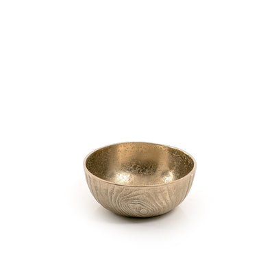 Gold Round Metal Bowl
