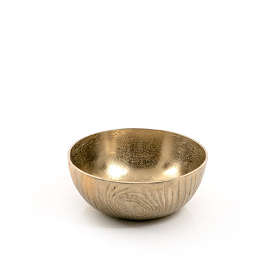 Gold Round Metal Bowl