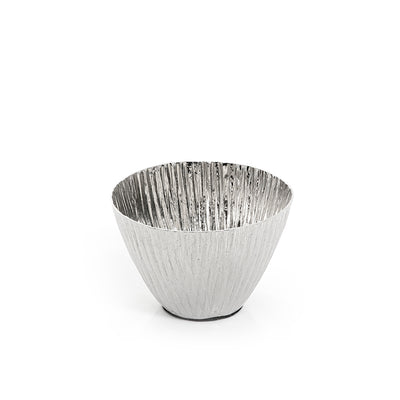 Silver round Metal Pot