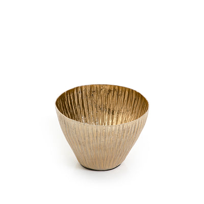 Gold round Metal Pot