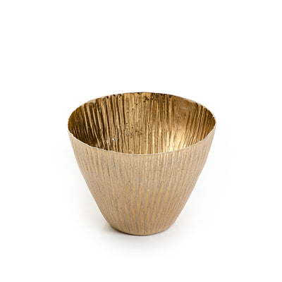 Gold round Metal Pot