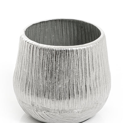 Silver Metal Vase