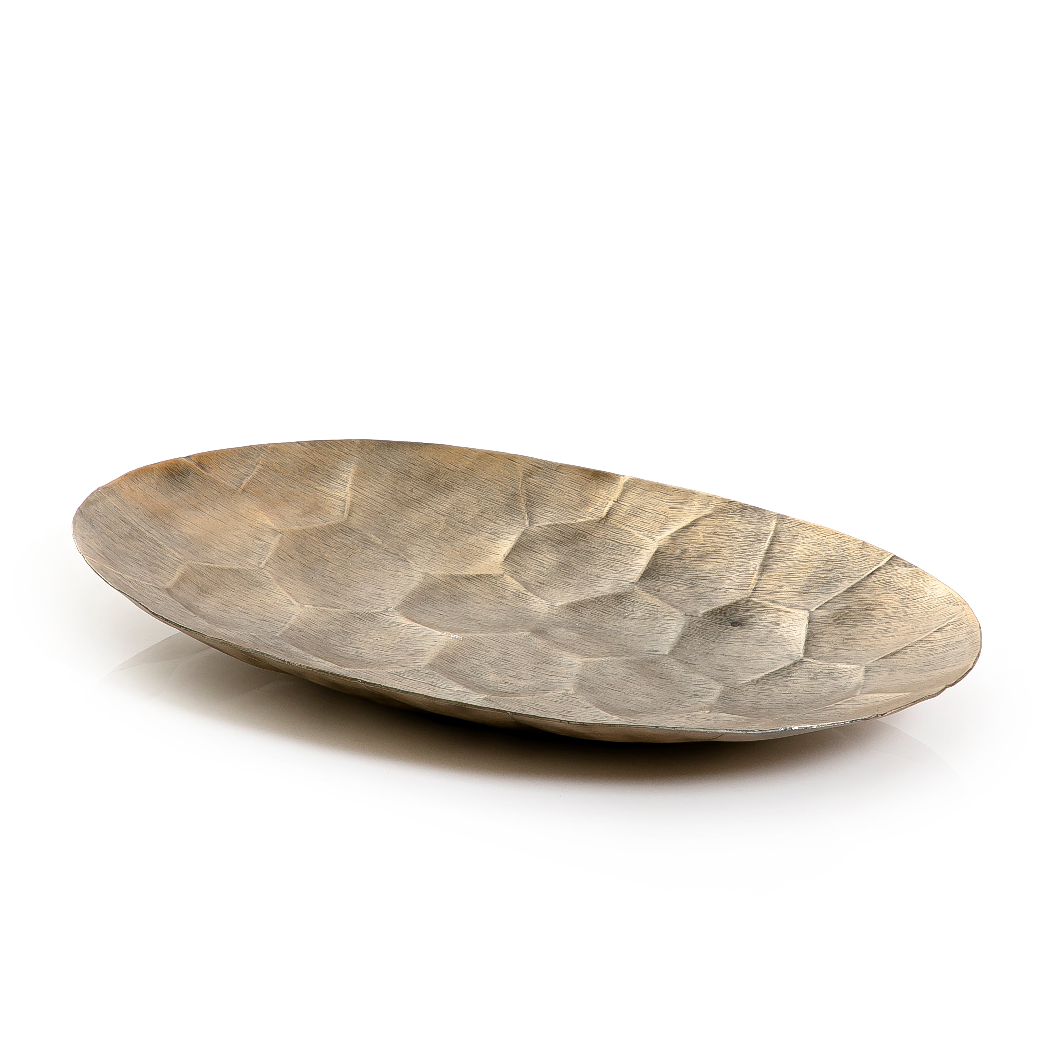 Gold Oval Metal plate