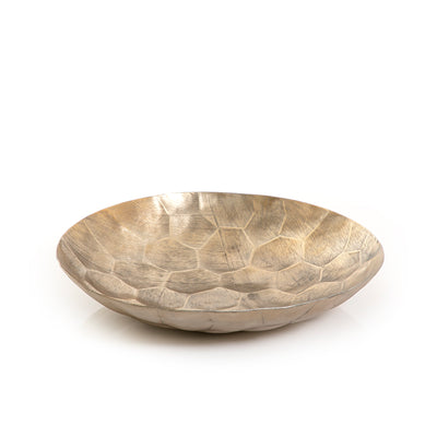 صينية دائرية معدن- ذهبي 