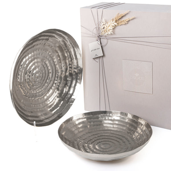 Silver Metal Bowl With Gift Box