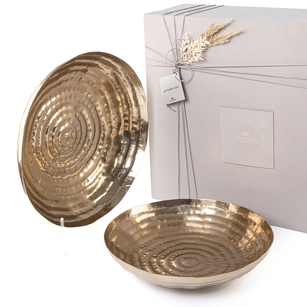 Gold Metal Bowl With Gift Box