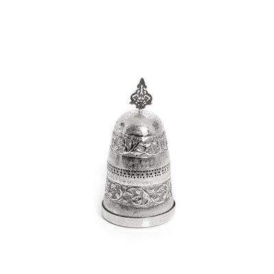 Silver Metal Morrocan Plate With Cover