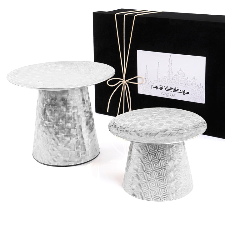 Set of 2 metal stands with gift box - CASCADES