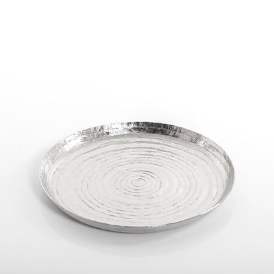 metal tray - silver