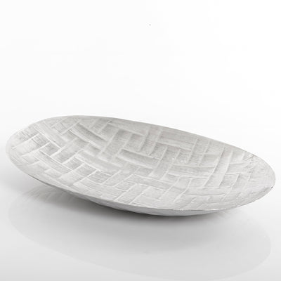 طبق معدن - فضي 