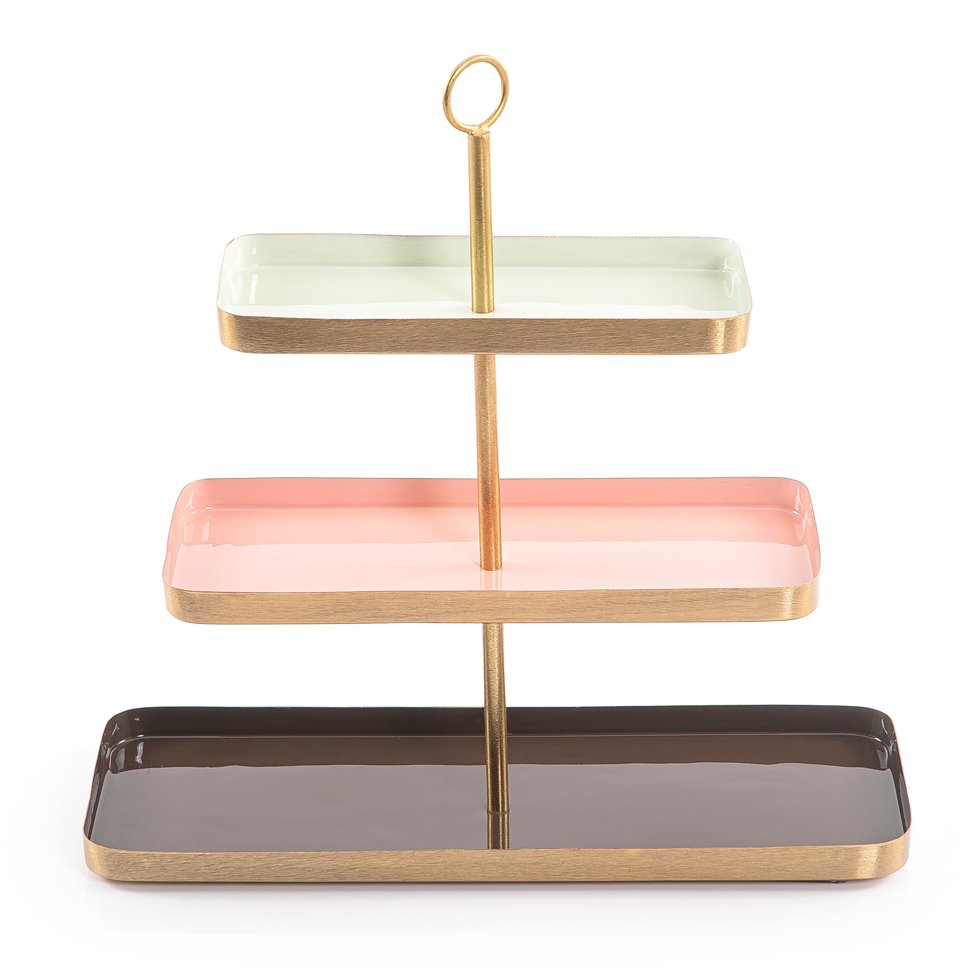 3-layer metal fruit stand