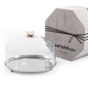 Metal plate with glass cover - CASCADES
