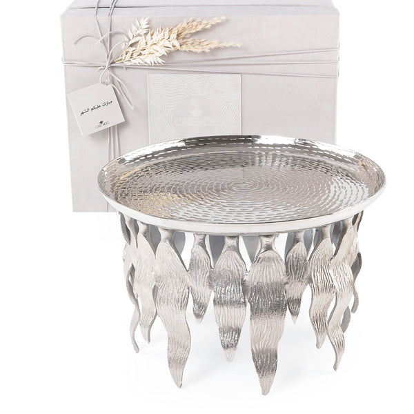 Silver Round Metal Stand