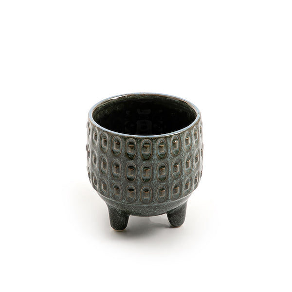 Black Ceramic Pot