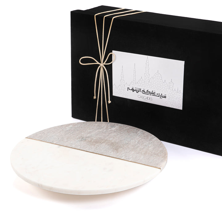 Marble plate with gift box