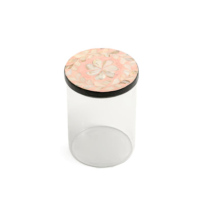 Glass Jar with Vietnamese Mop Jar Cover