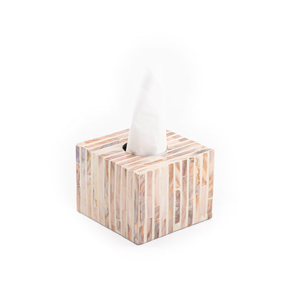 Mother of pearl tissue box