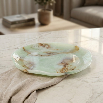 Resin Large Serving Platter - Green