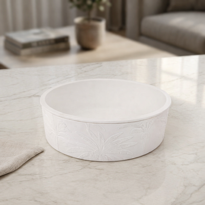 Elegent round pottery bowl with gift box