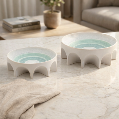 Set of 2 ceramic bowls